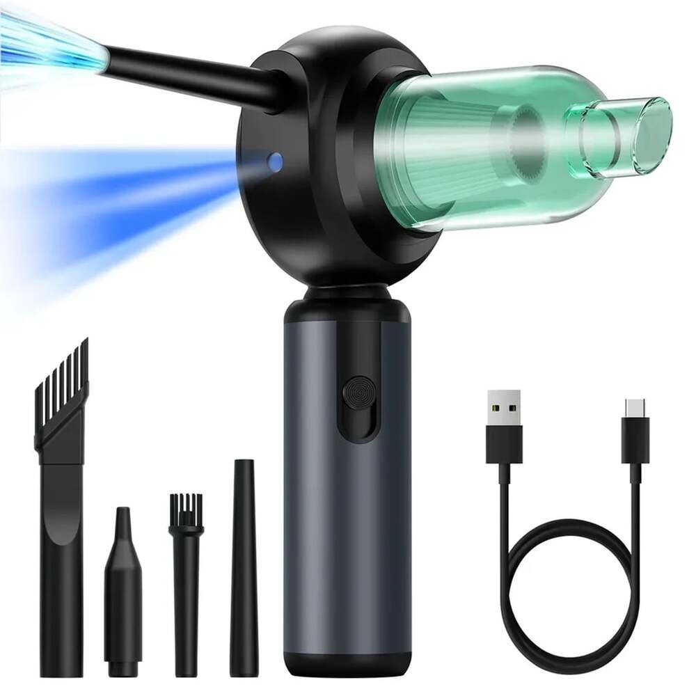 4-in-1 Cordless Handheld Vacuum and Compressed Air Duster with Brushless Motor a